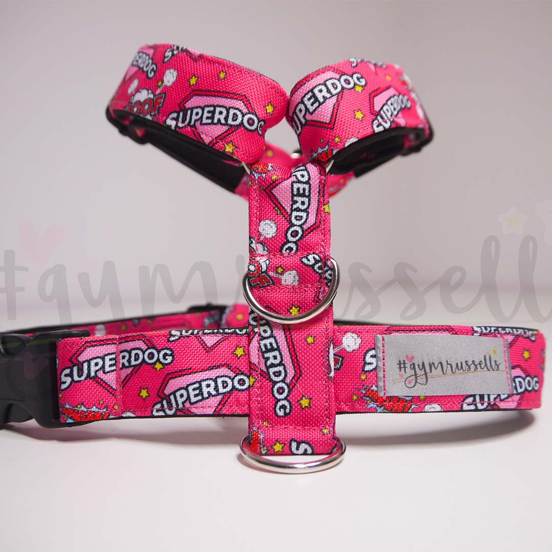 Pink superdog strap harness image 1