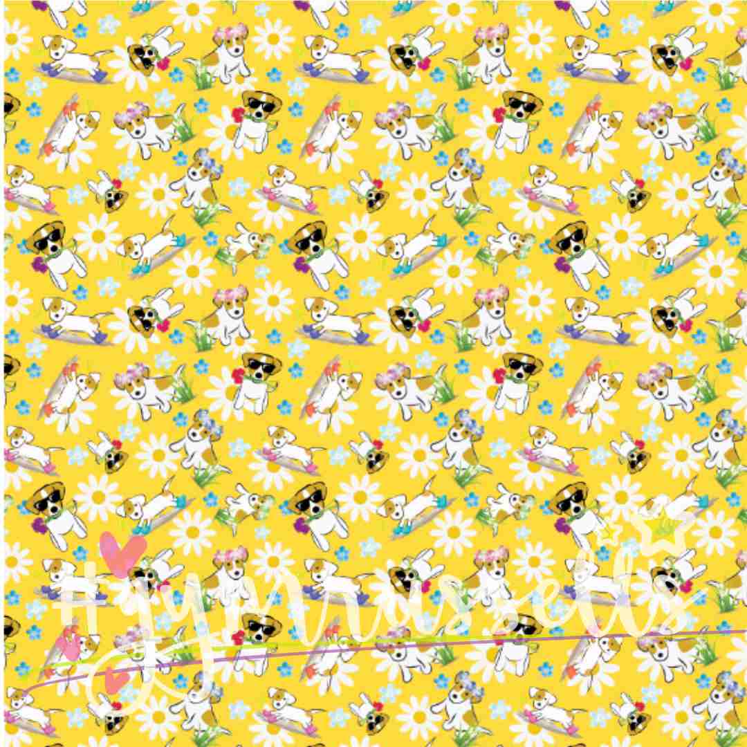 Spring Doggies yellow collar image 1
