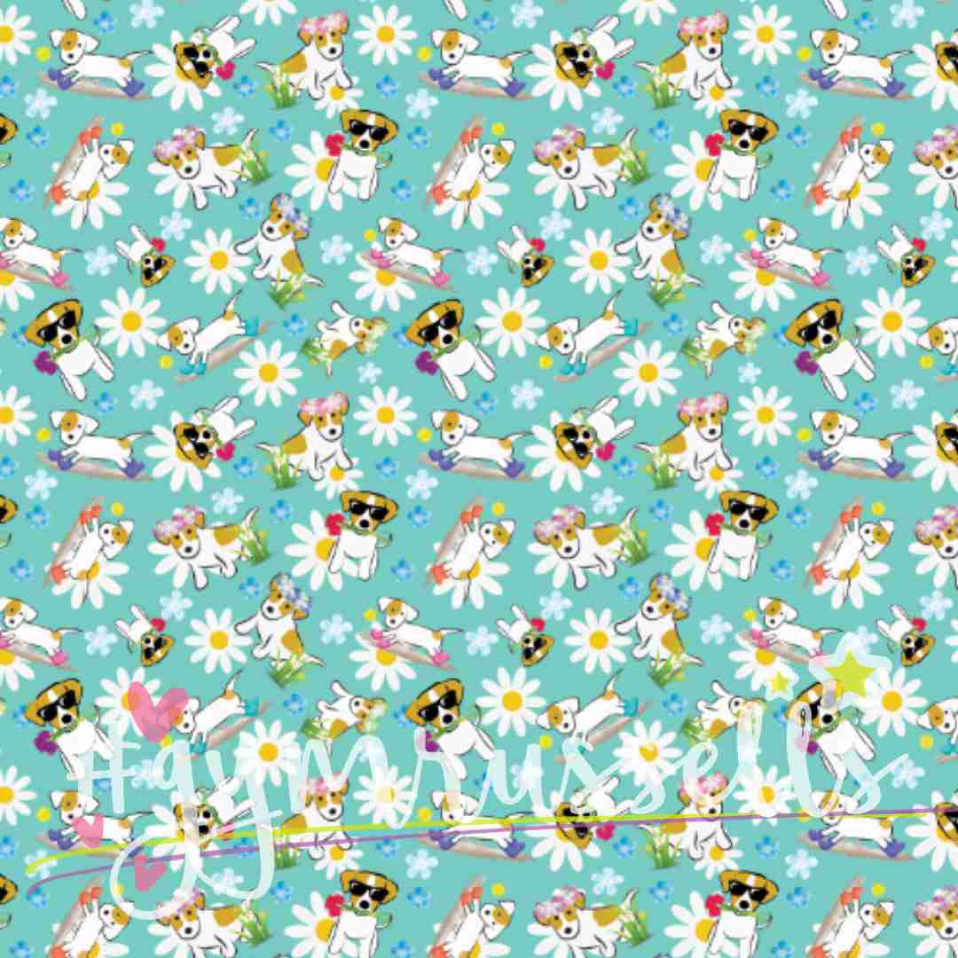Spring Doggies Turquoise collar image 1
