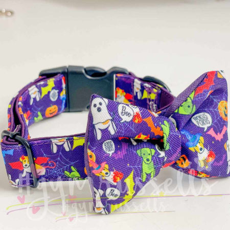Halloween collar purple - gymrussells image 1