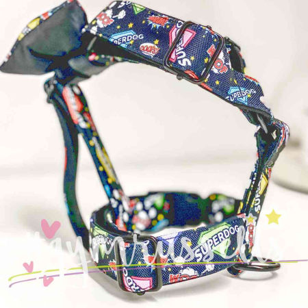 Black superdog strap harness image 2