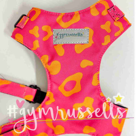 Pink leopard chest harness - Gymrussells image 2