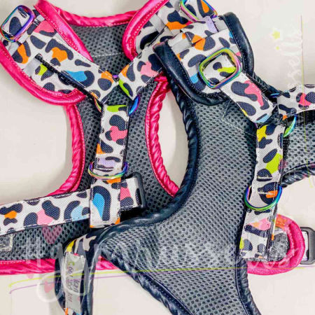 Rainbow Leopard chest harness - Gymrussells image 4
